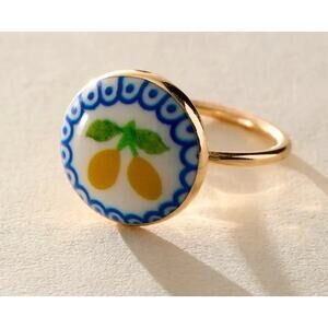 New Free People Catalina Ring | Lemon